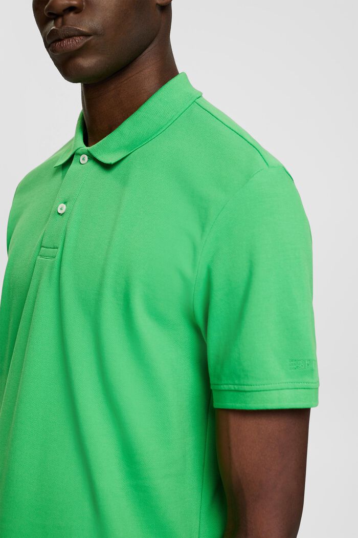 Slim fit polo shirt, GREEN, detail image number 2