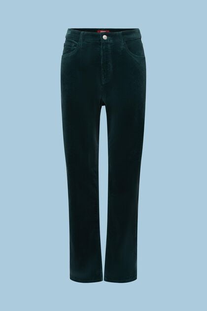 High-Rise Straight Fit Corduroy Pants