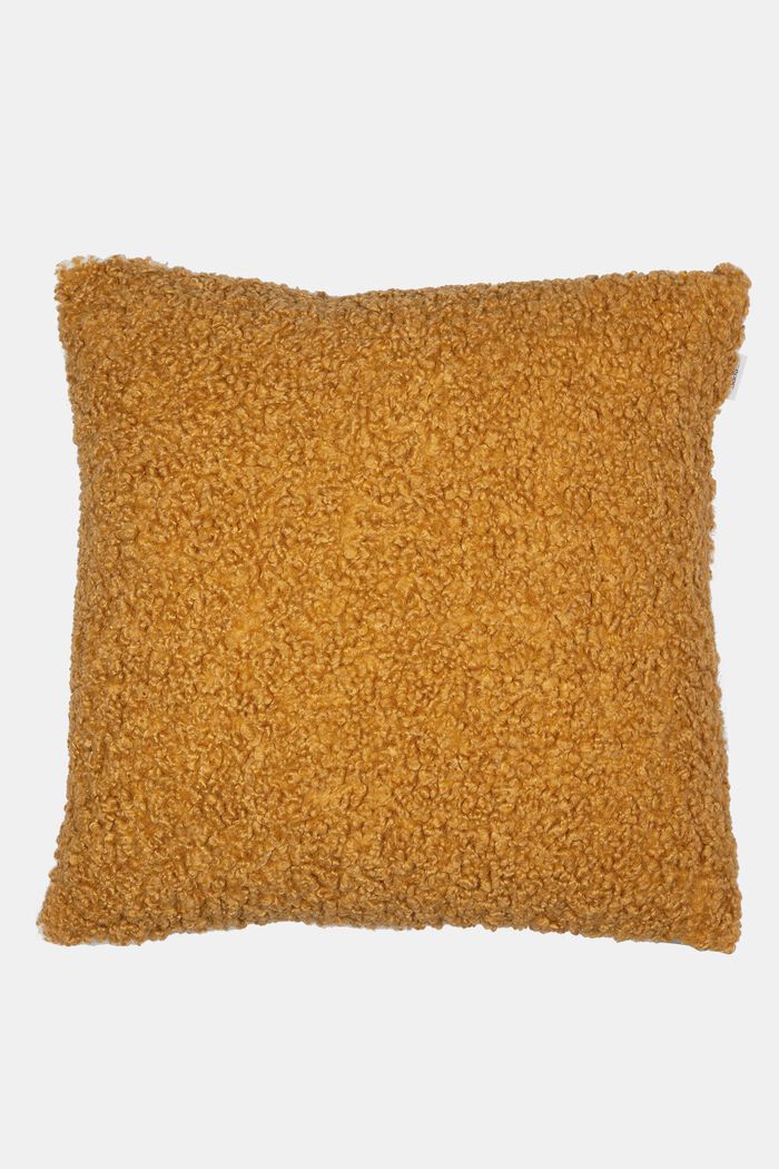 Plush cushion cover, CURRY, detail image number 0