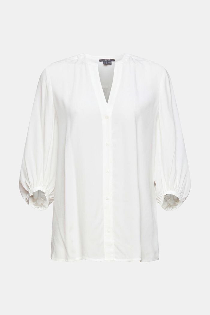 Blouse with 3/4-length sleeves