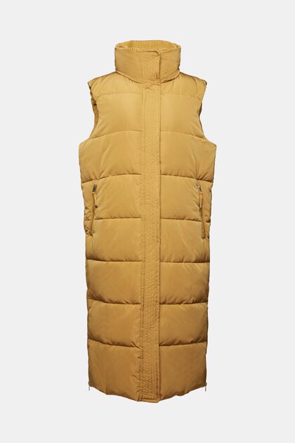 Recycled: longline puffer waistcoat