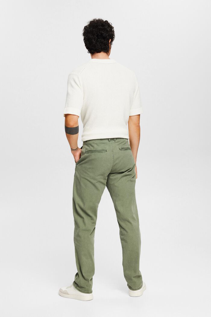 Cotton chinos, GREEN, detail image number 3
