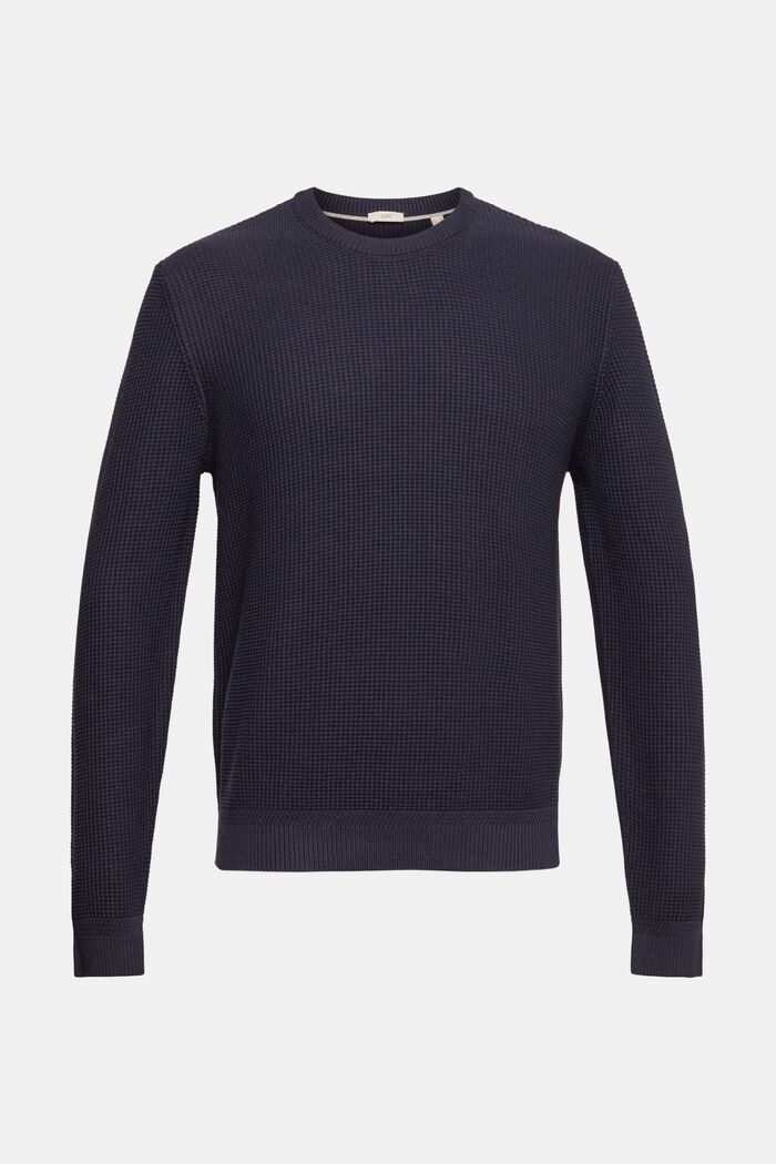 Pure cotton jumper, NAVY, detail image number 2