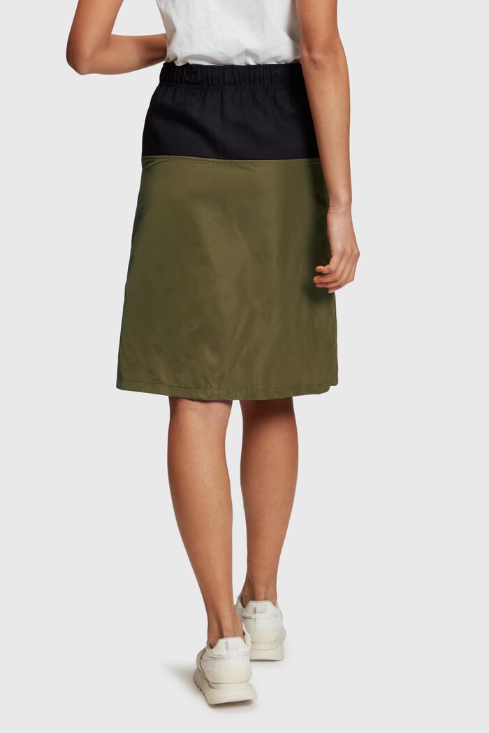 Mixed midi skirt, OLIVE, detail image number 1