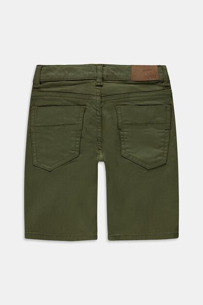 Bermuda shorts with an adjustable waistband, made of recycled material