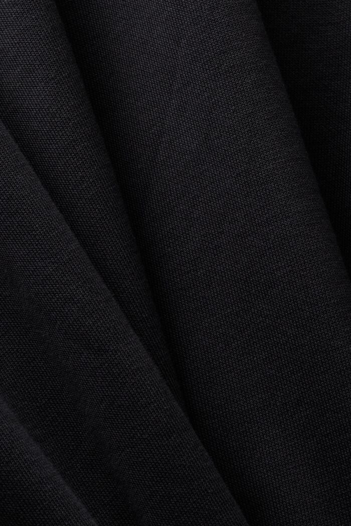 Hooded Sweatshirt Dress, BLACK, detail image number 5