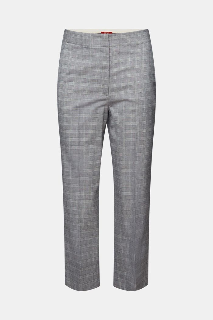 Mix & Match: checked kick-flare trousers, PETROL BLUE, detail image number 7