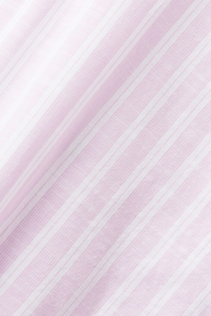 Striped cotton blouse, LILAC, detail image number 5