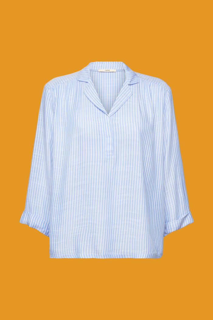 Loose fit blouse, LENZING™ ECOVERO™, LIGHT BLUE, detail image number 6
