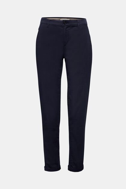 Stretch chinos with Lycra xtra life™, NAVY, overview