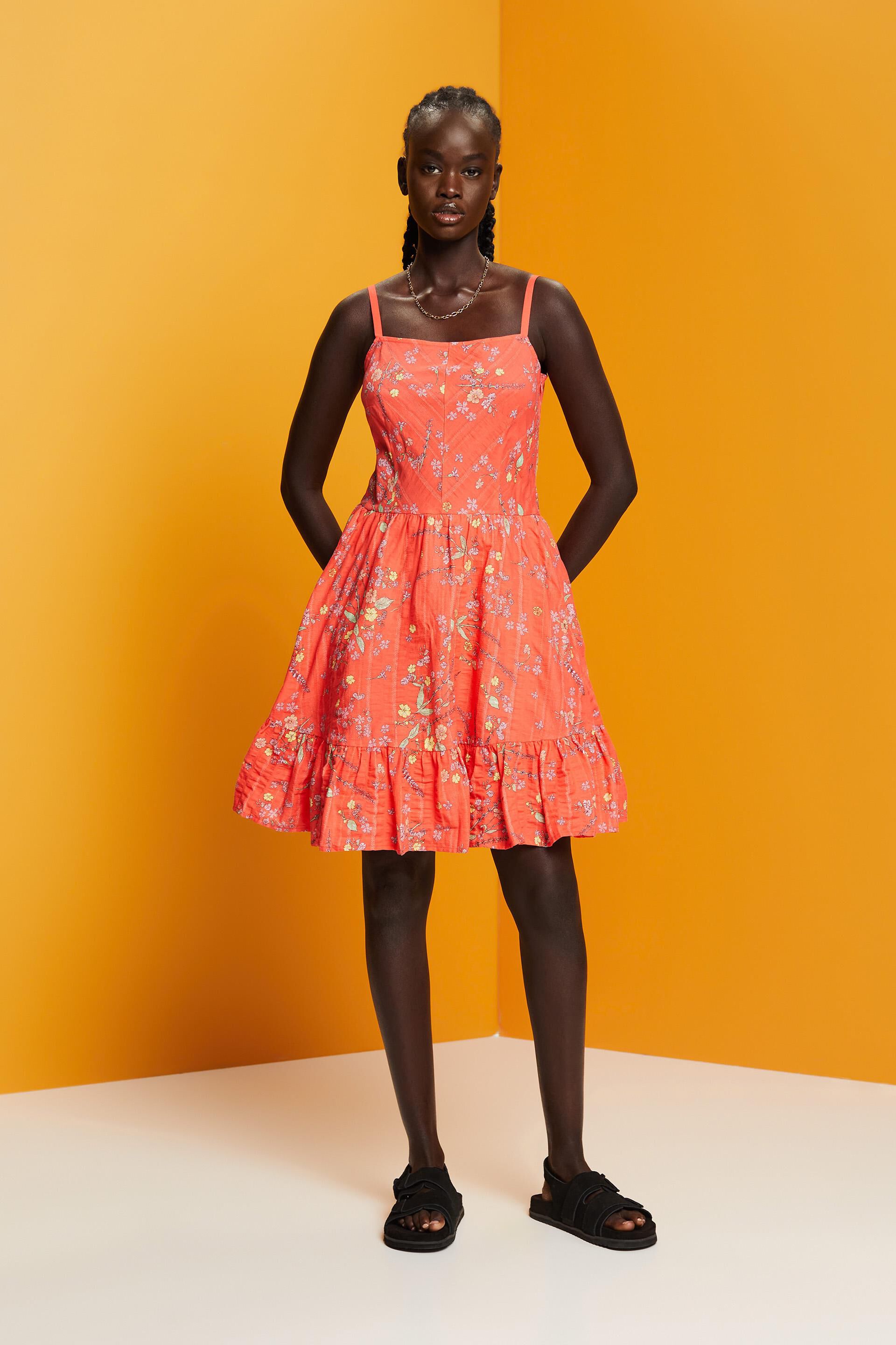 Veronica Knee Length Cotton Dress – Gillori