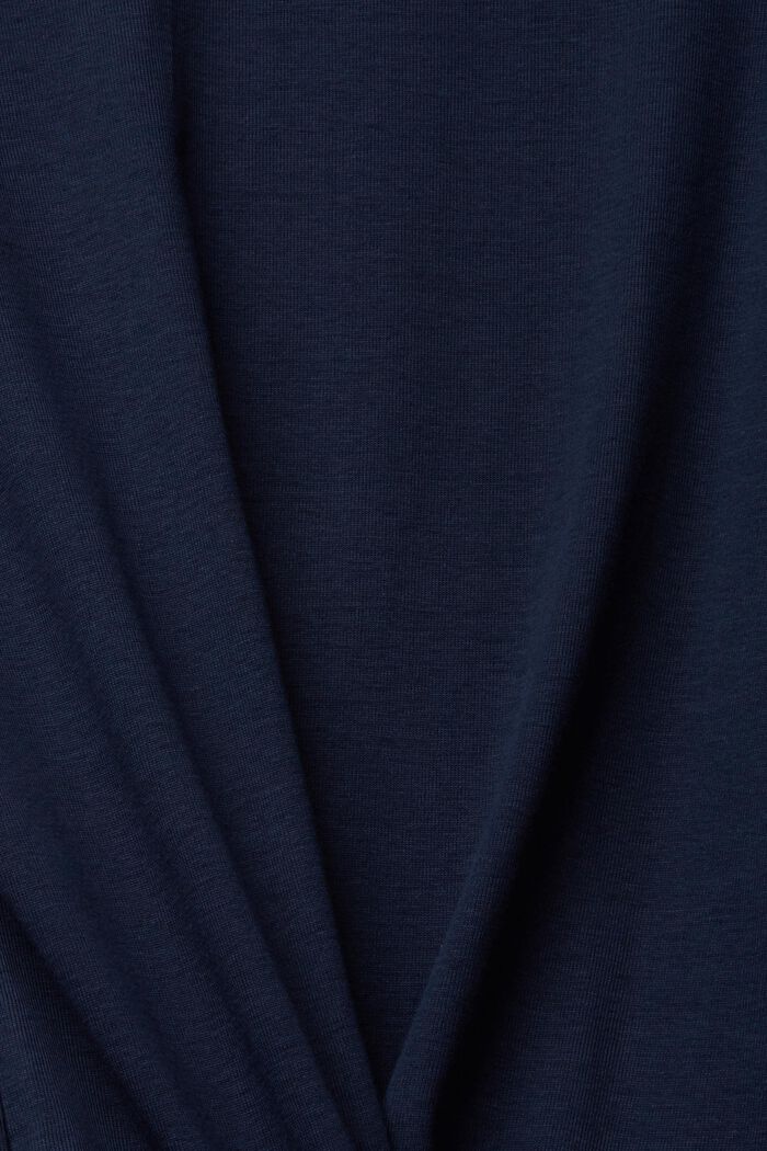 Top with 3/4-length sleeves, NAVY, detail image number 1