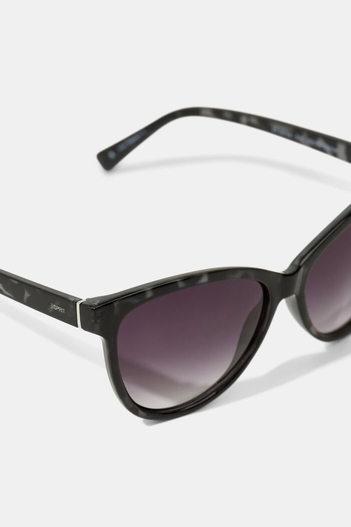 Cat-eye sunglasses in a tortoiseshell look, GREY, detail image number 1
