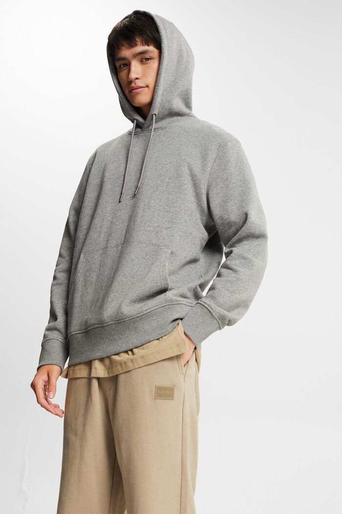 Sweatshirt hoodie, MEDIUM GREY, detail image number 4