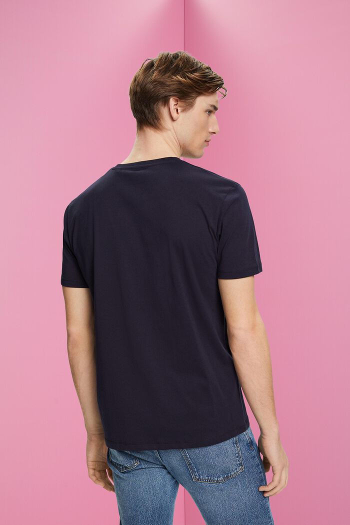 Cotton t-shirt with print, NAVY, detail image number 3