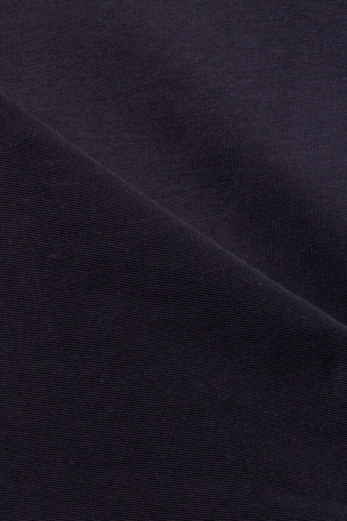 Cotton t-shirt with front print, NAVY, detail image number 4