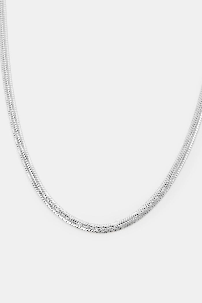 Snake Sterling Silver Necklace, SILVER, detail image number 1