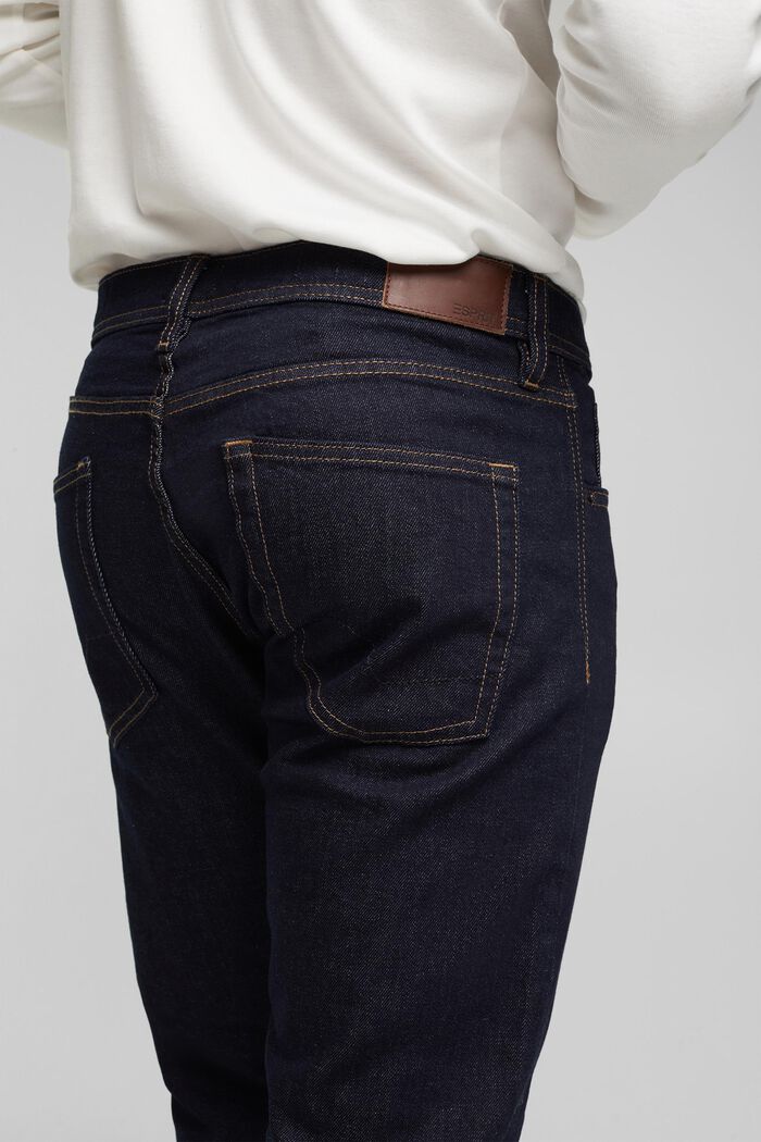 Stretch jeans containing organic cotton, BLUE RINSE, detail image number 5