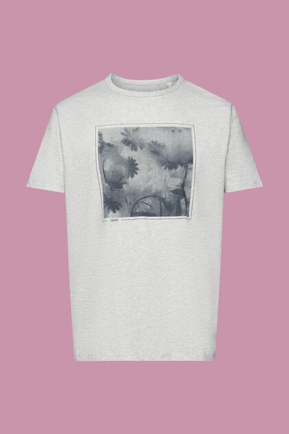 Cotton viscose blended t-shirt with print