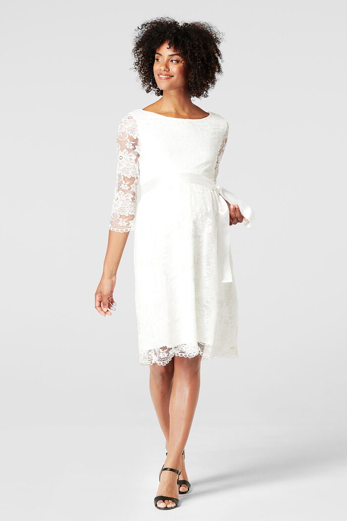Floral lace dress with stretch