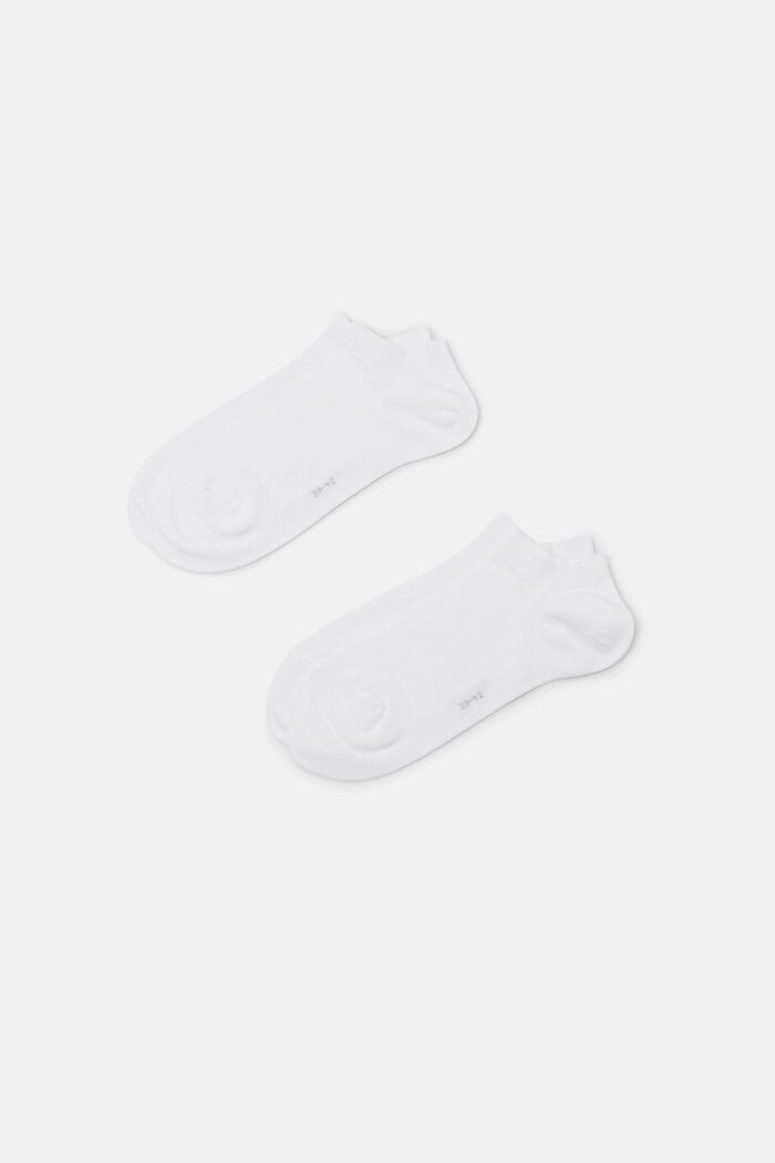 2-Pack Socks, Organic Cotton, WHITE, detail image number 0