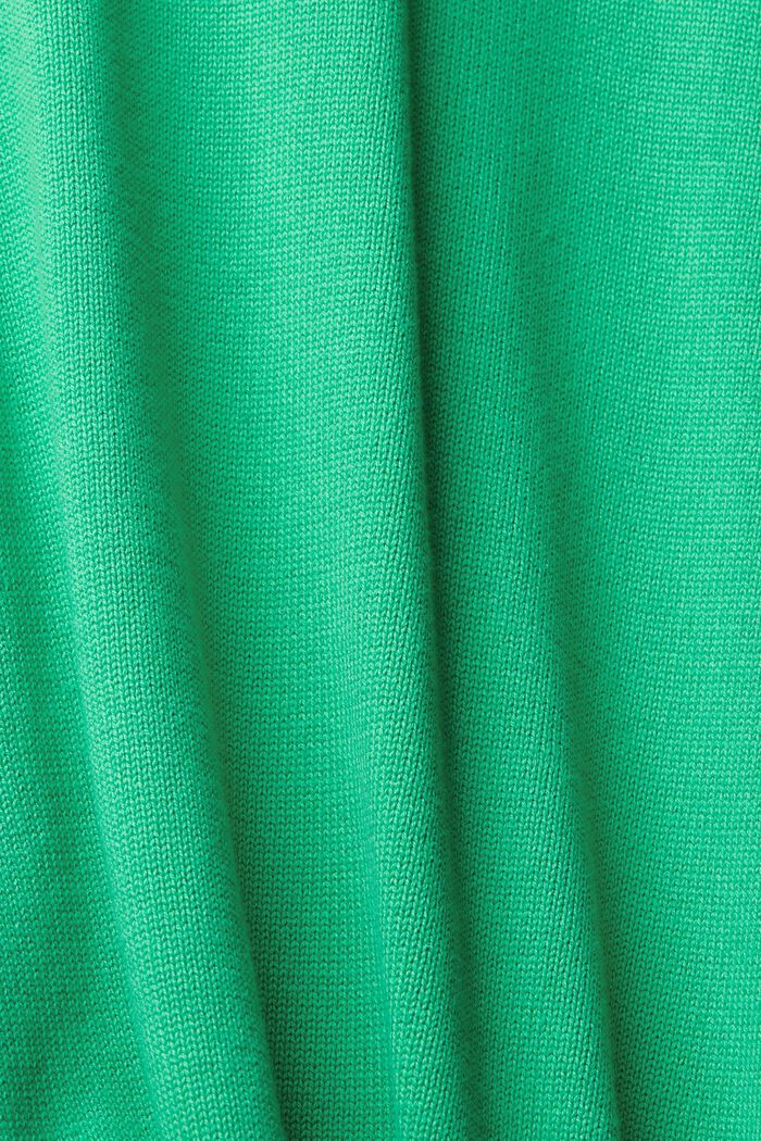 V-neck knit jumper, LIGHT GREEN, detail image number 1
