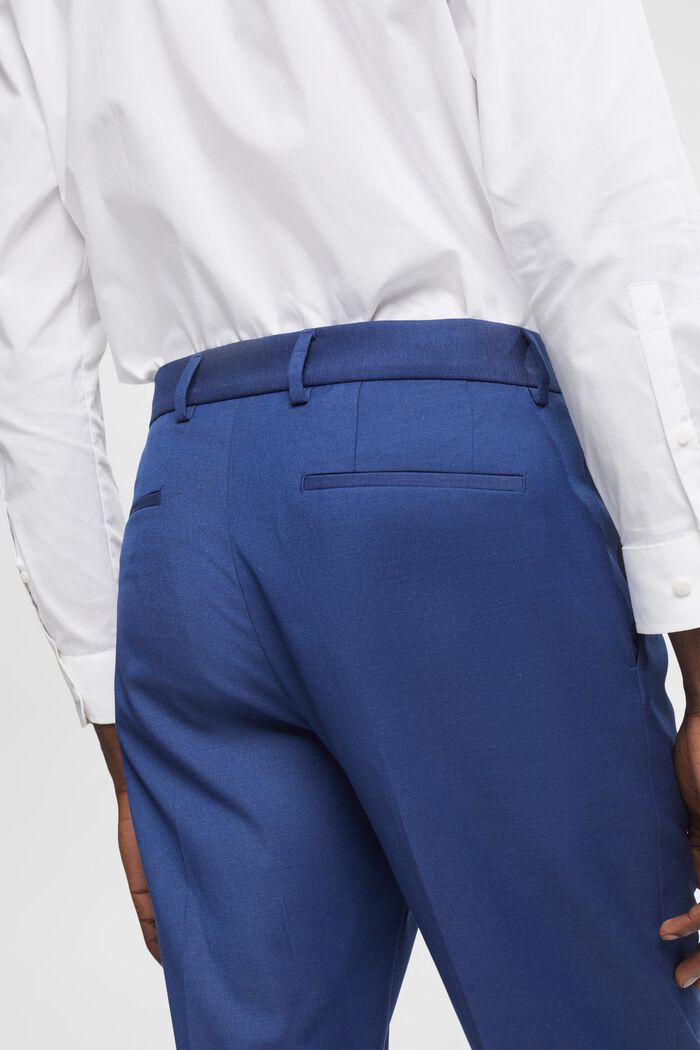 Slim fit suit trousers, BLUE, detail image number 4
