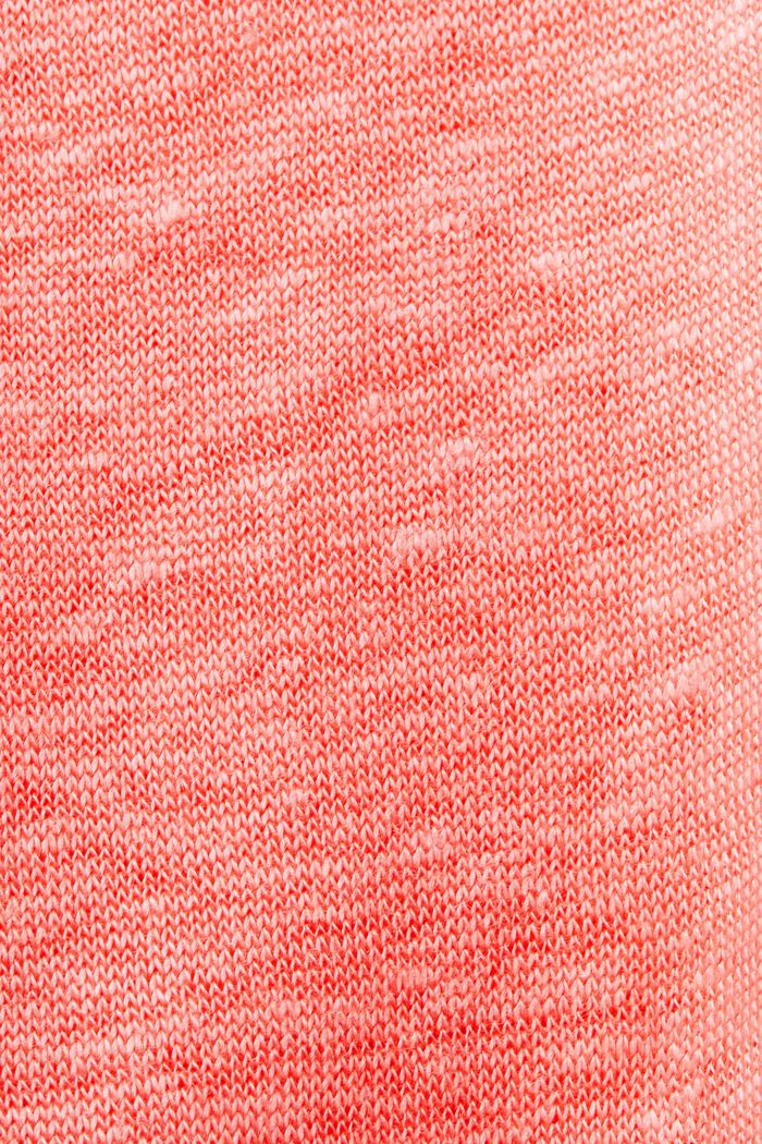 Crochet Trim Linen Tank Top, CORAL, detail image number 5
