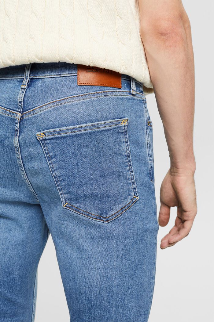 Mid-Rise Skinny Jeans, BLUE LIGHT WASHED, detail image number 3