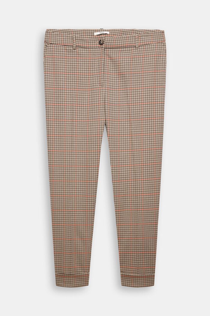CURVY checked trousers