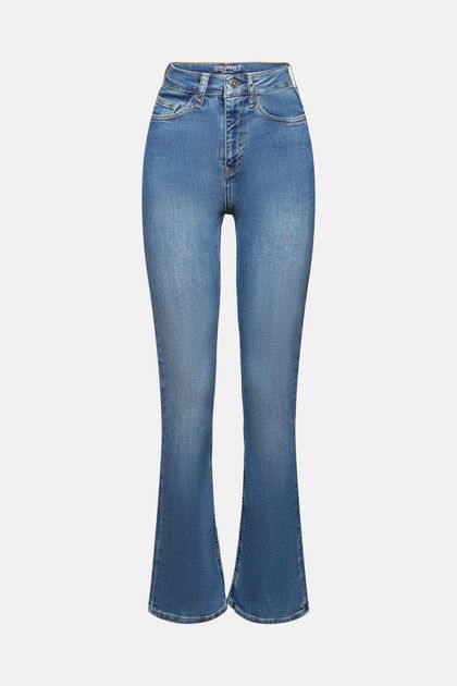 High-rise bootcut stretch jeans