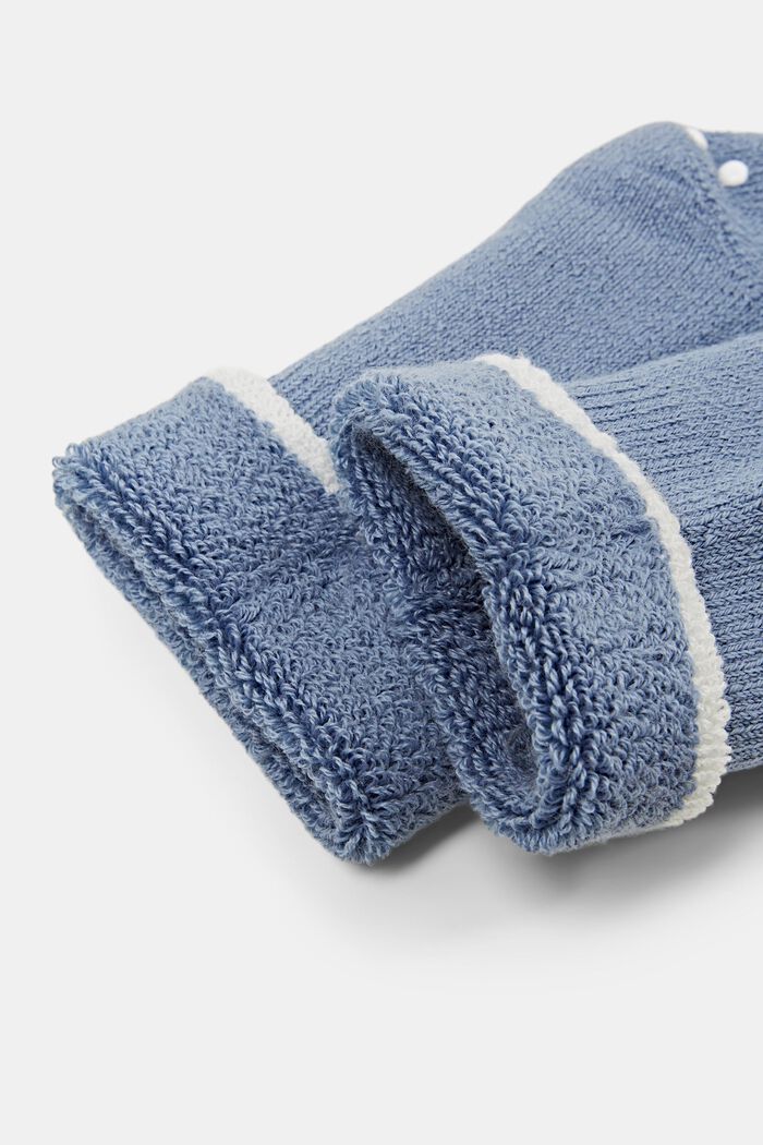 Soft stopper socks, wool blend, LIGHT DENIM, detail image number 1