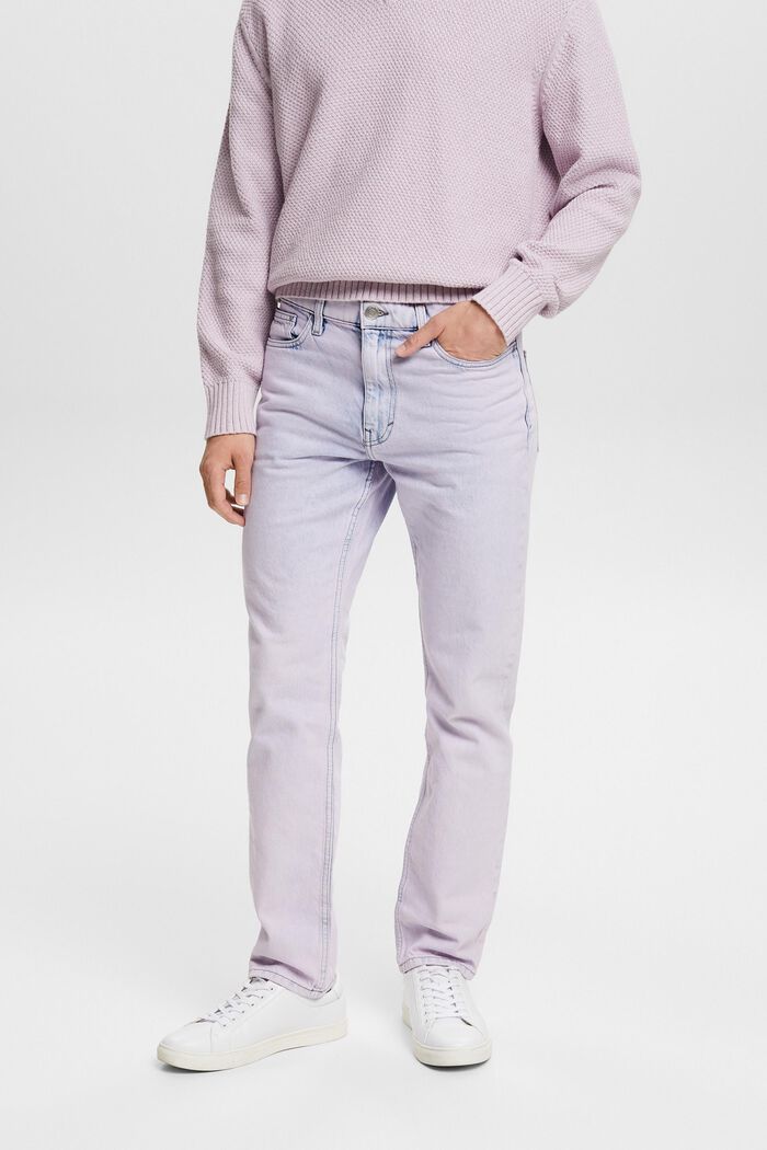 Mid-Rise Straight Jeans, LAVENDER, detail image number 0