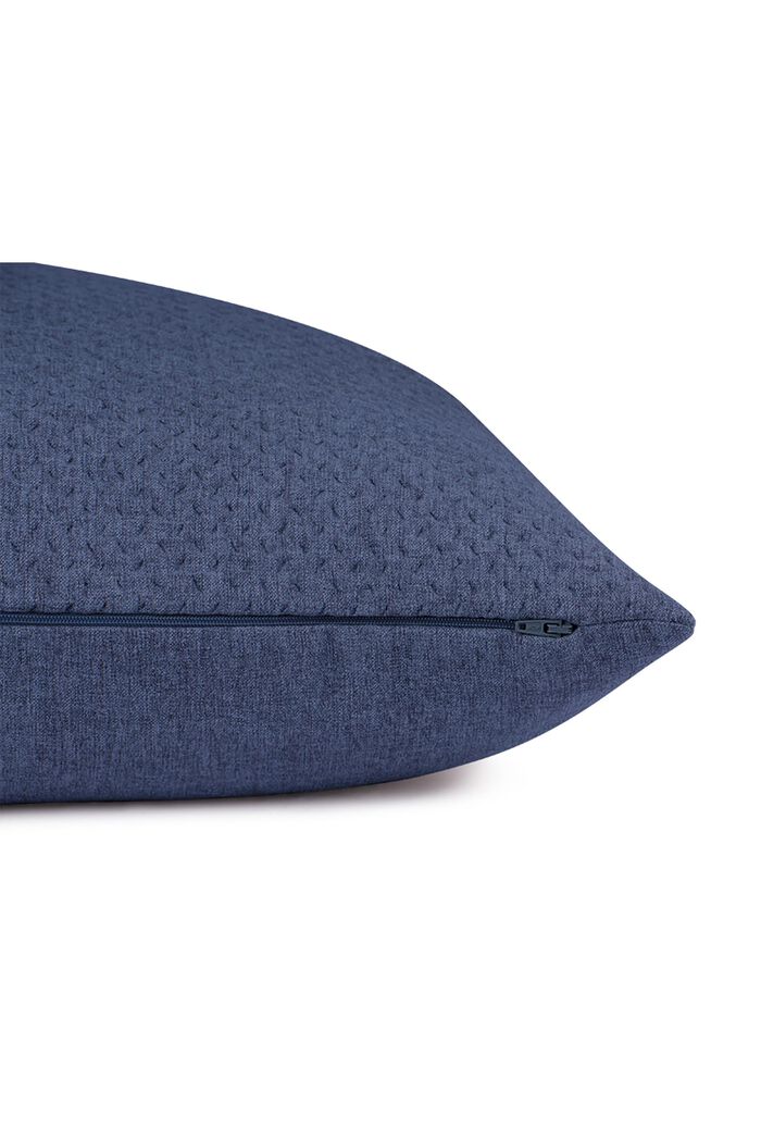 Woven decorative cushion cover, NAVY, detail image number 3