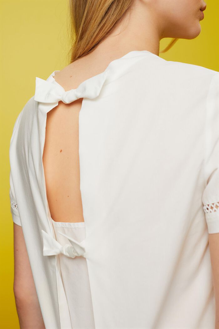 ESPRIT - Open-back blouse, TENCEL™ at our online shop