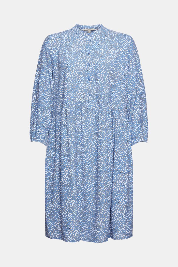 Patterned dress, LENZING™ ECOVERO™, LIGHT BLUE LAVENDER, detail image number 4