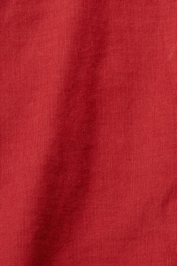 Needlecord shirt blouse, TERRACOTTA, detail image number 1