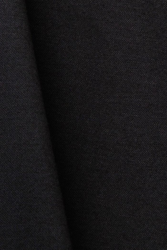 Volume sleeves mini dress, BLACK, detail image number 5