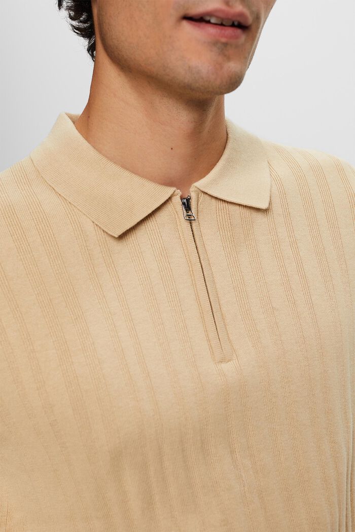 Slim Fit Polo Shirt, SAND, detail image number 2