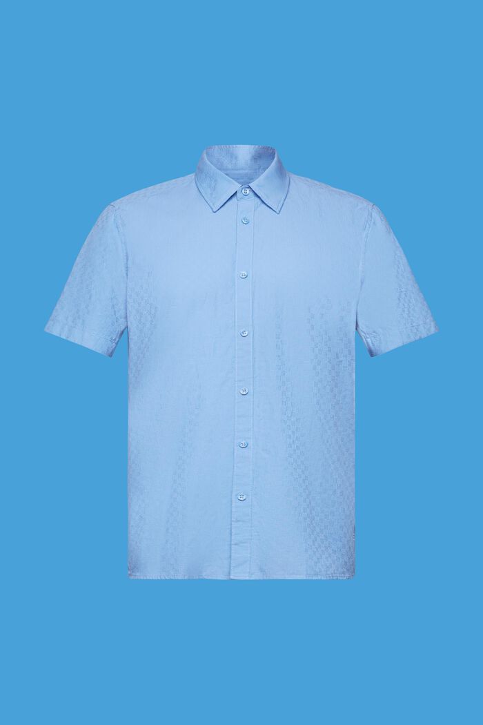 Textured slim fit shirt, LIGHT BLUE, detail image number 5