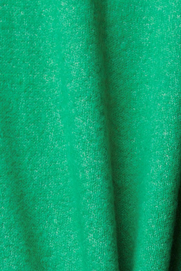 Knitted roll neck sweater, LIGHT GREEN, detail image number 1