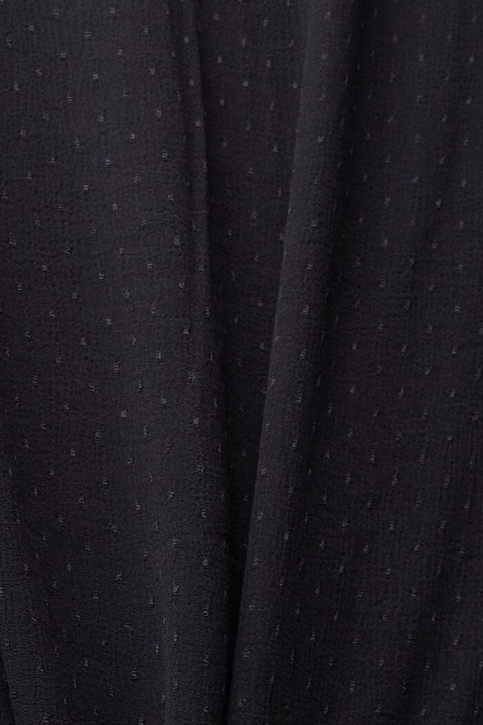 Blouse with flounced sleeves, LENZING™ ECOVERO™, BLACK, detail image number 4