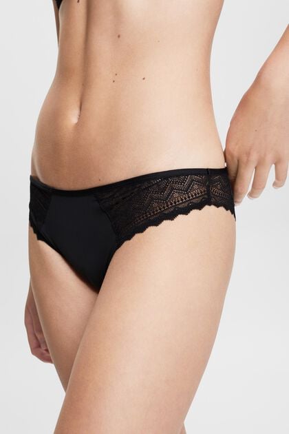 Graphic Lace Brazilian Hipster Briefs