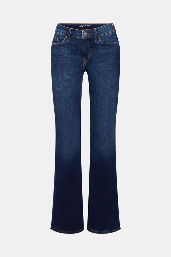 Mid-rise bootcut jeans, BLUE DARK WASHED, detail image number 6