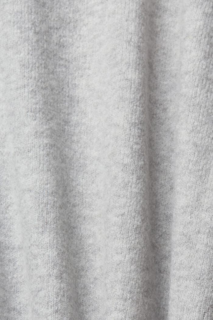 Sleeveless wool blend cardigan, LIGHT GREY, detail image number 1
