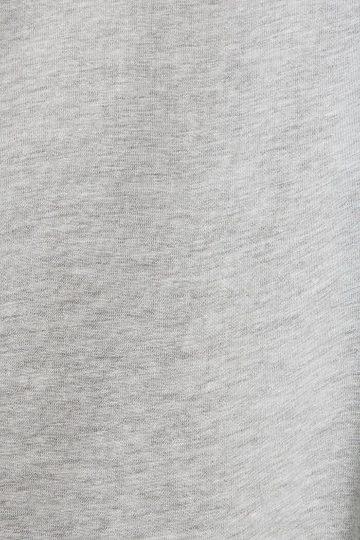 Cotton blend t-shirt with print, LIGHT GREY, detail image number 5
