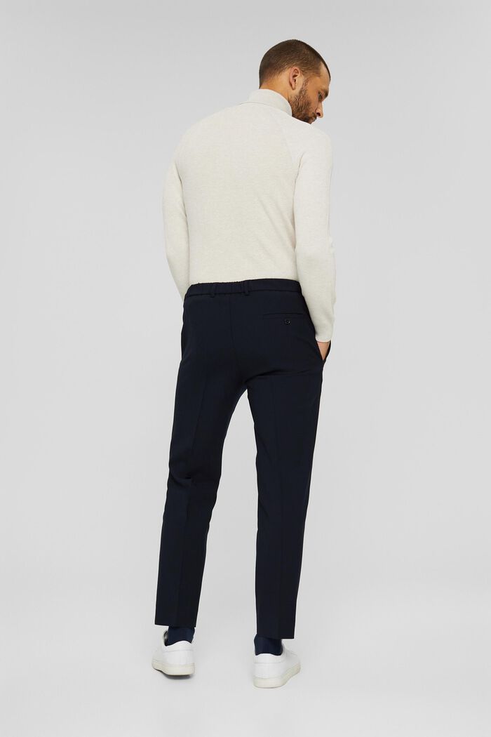 Responsible wool: Bottoms with an elasticated waistband, DARK BLUE, detail image number 1