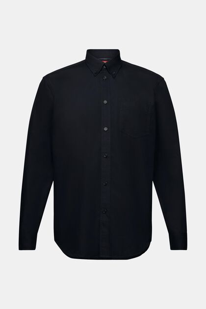 Poplin button-down shirt, 100% cotton
