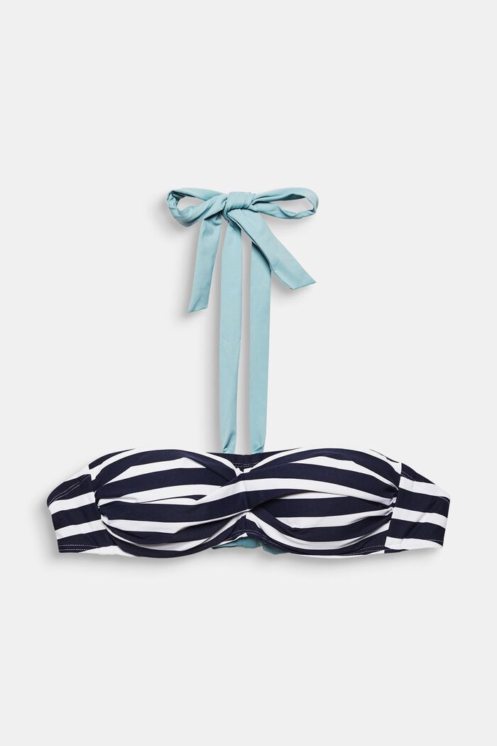 Recycled: striped bandeau top