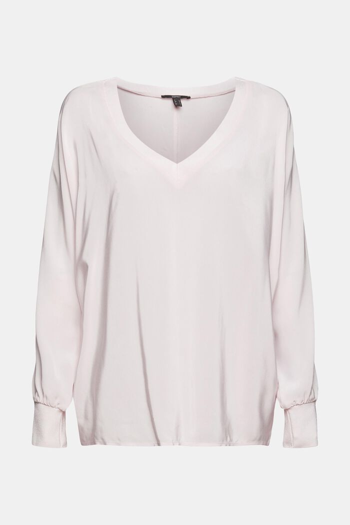 Blouse with LENZING™ ECOVERO™, LIGHT PINK, detail image number 6